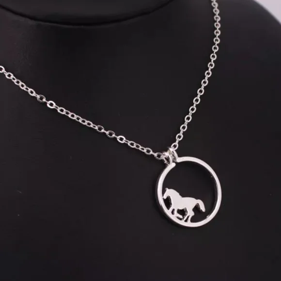 Dainty Horse Necklace. Cowgirl Western Country Rodeo Ranch Vaqueras Pony Cowboy - Picture 12 of 12